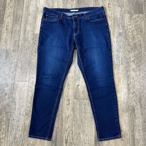 Levi's 711 SKINNY Womens Size 33 Blue Mid Rise Jeans Denim Pants 38x29